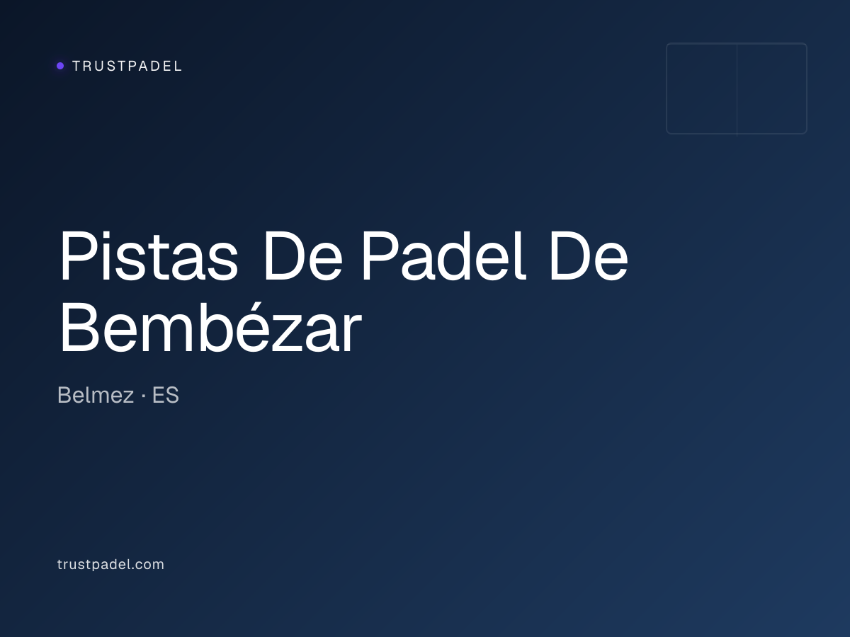 Pistas De Padel De Bembézar padel club