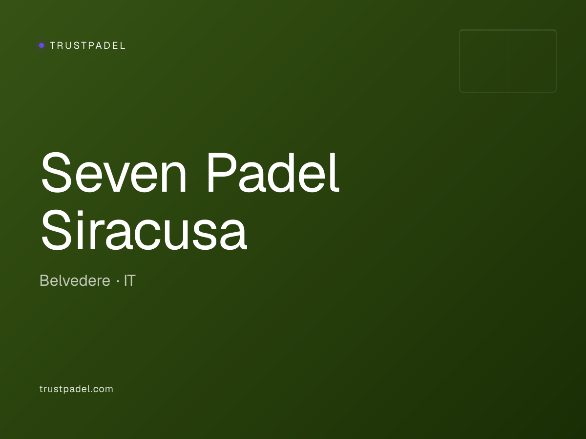Seven Padel Siracusa padel club