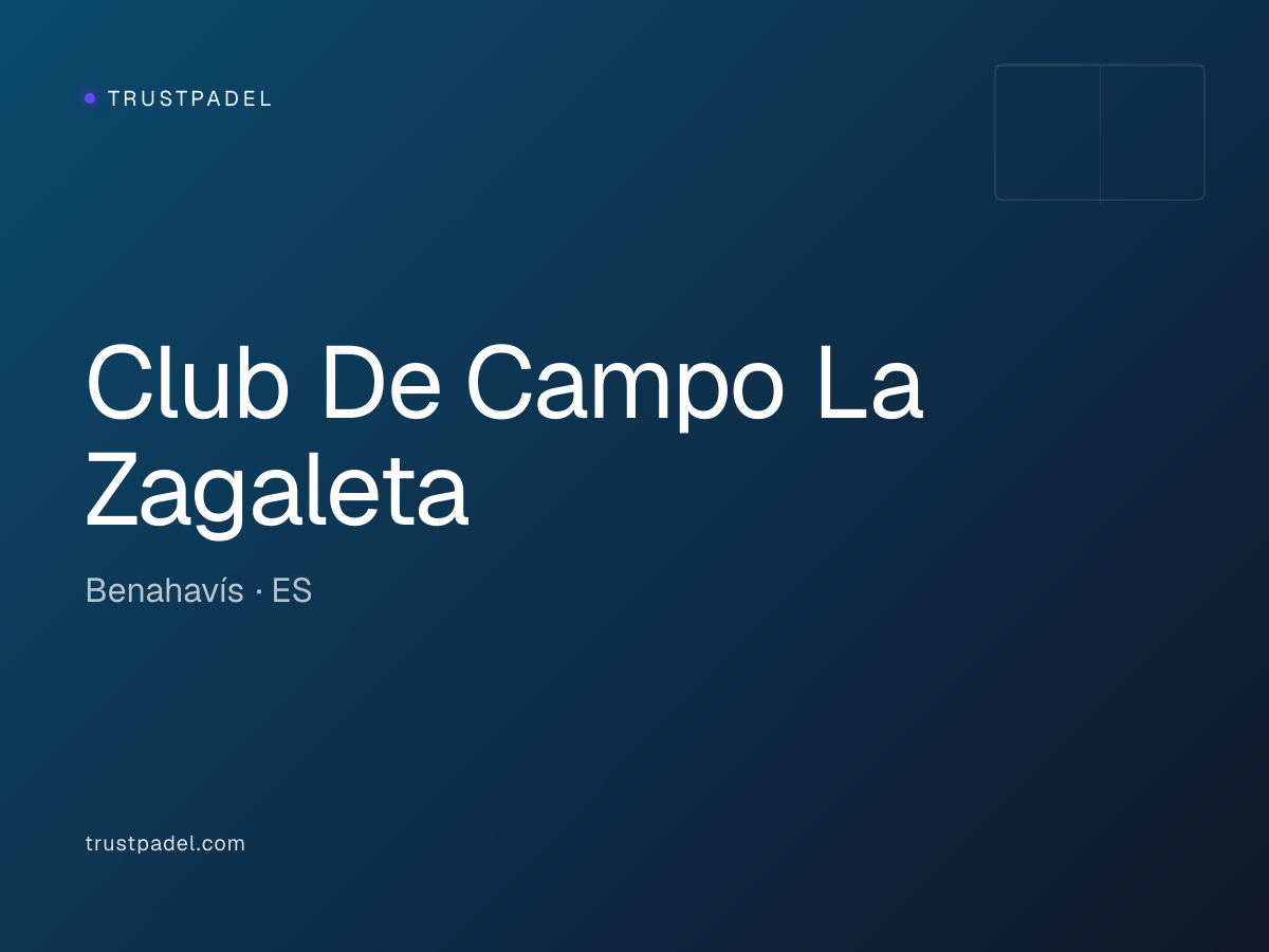 Club De Campo La Zagaleta padel club