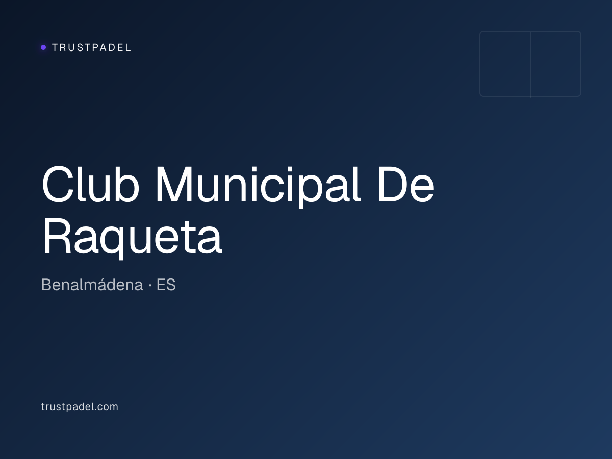 Club Municipal De Raqueta padel club