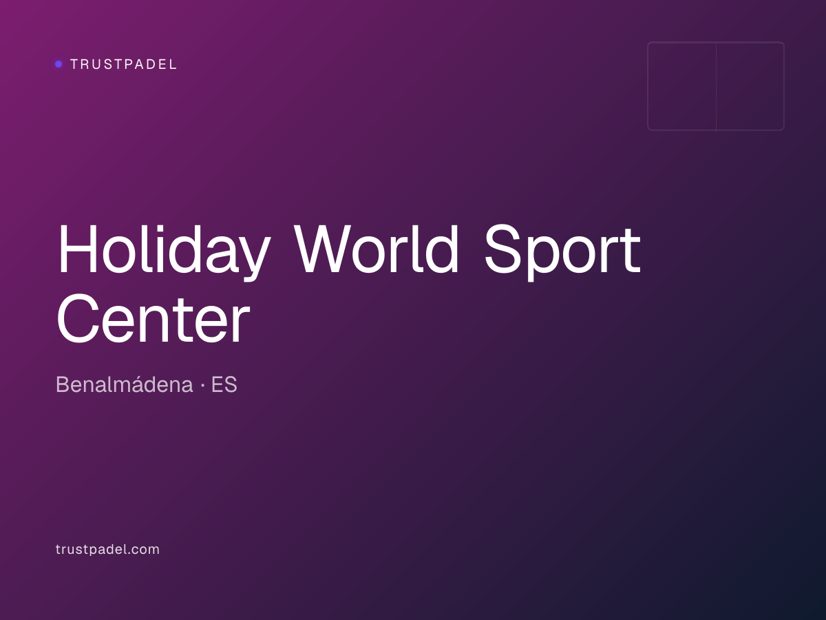 Holiday World Sport Center padel club