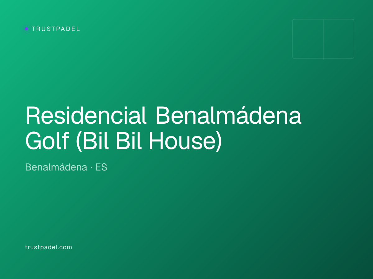 Residencial Benalmádena Golf (Bil Bil House) padel club