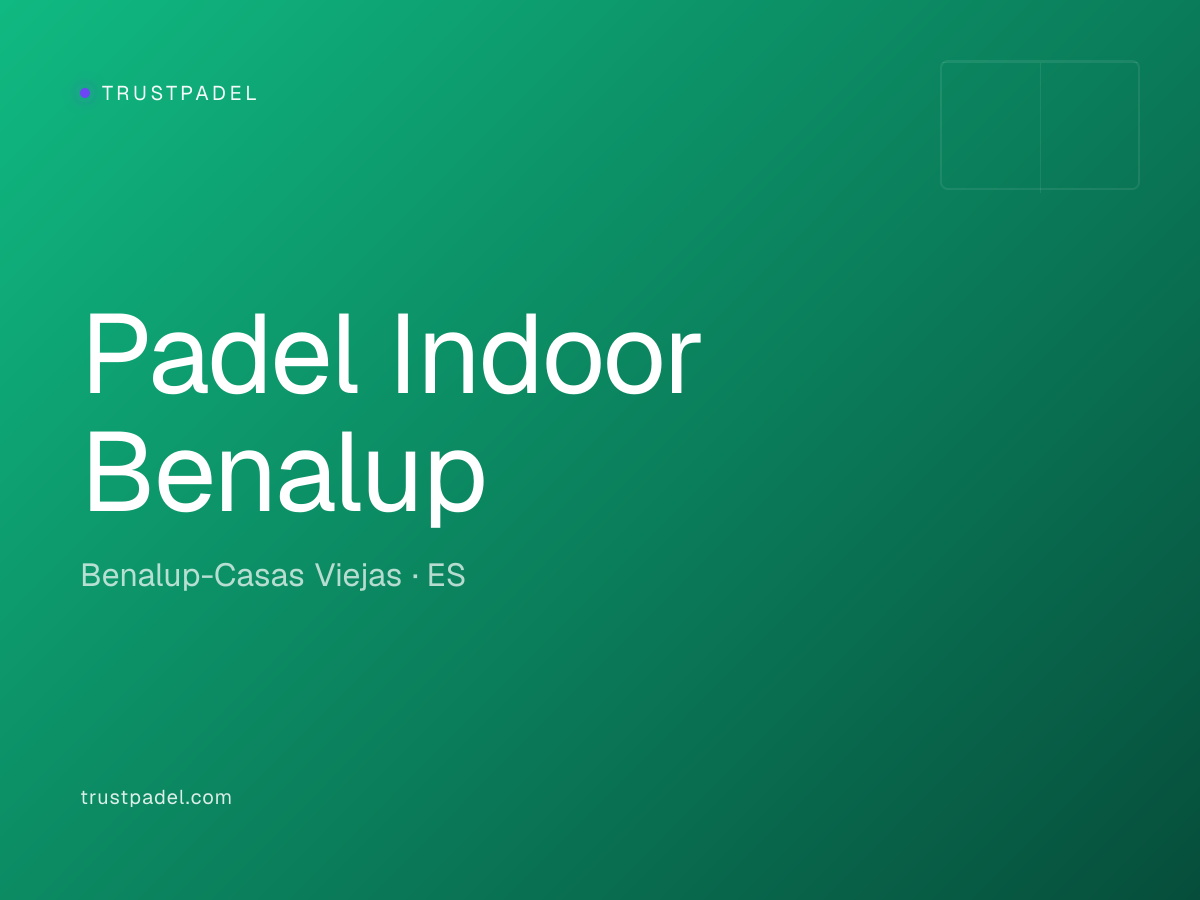 Padel Indoor Benalup padel club