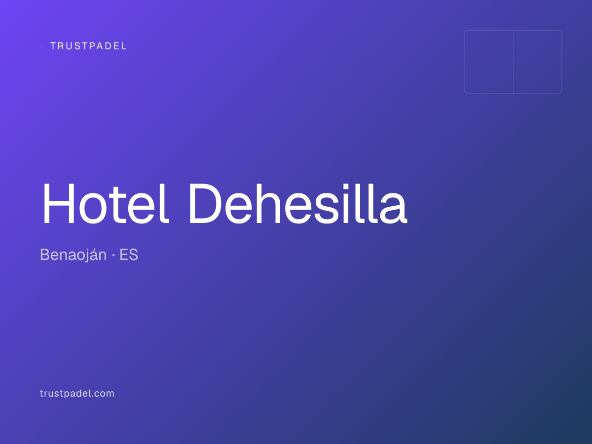 Hotel Dehesilla padel club