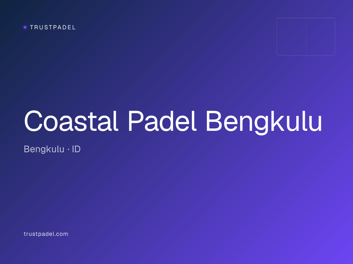 Coastal Padel Bengkulu padel club