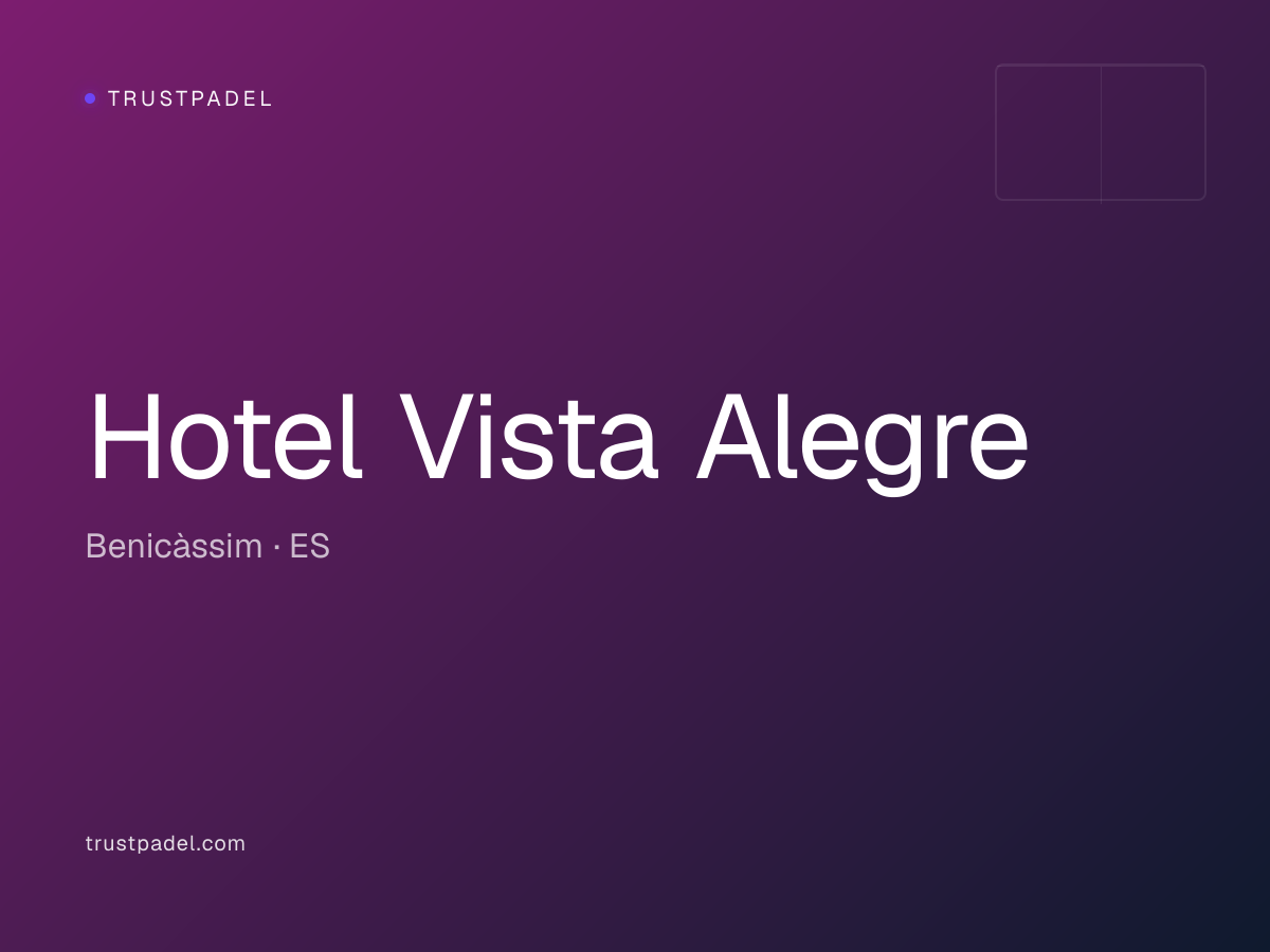 Hotel Vista Alegre padel club