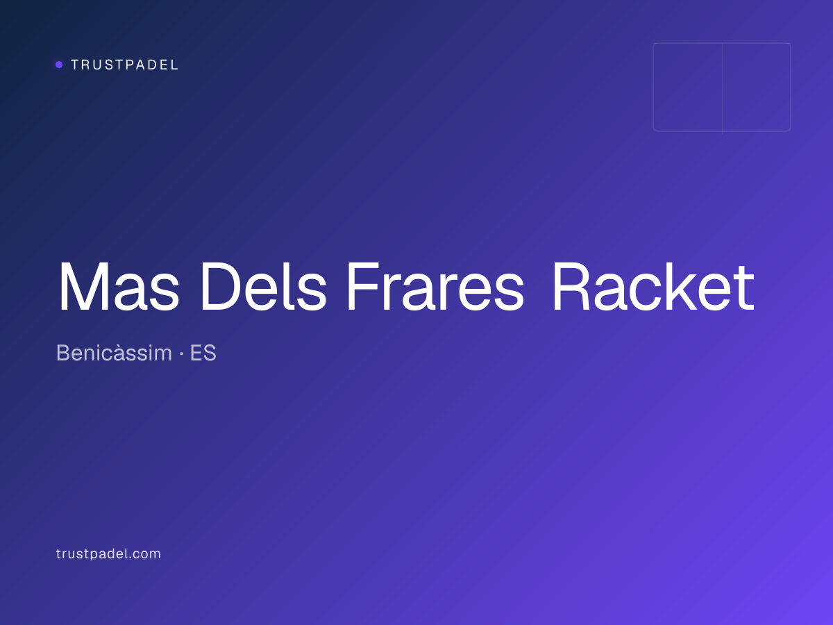 Mas Dels Frares Racket padel club