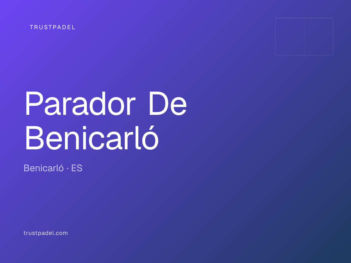 Parador De Benicarló padel club