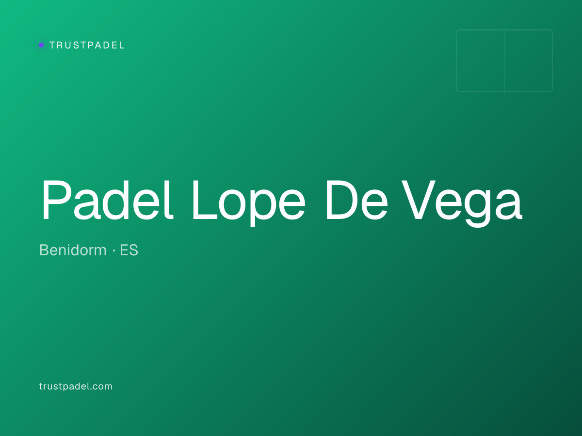 Padel Lope De Vega padel club