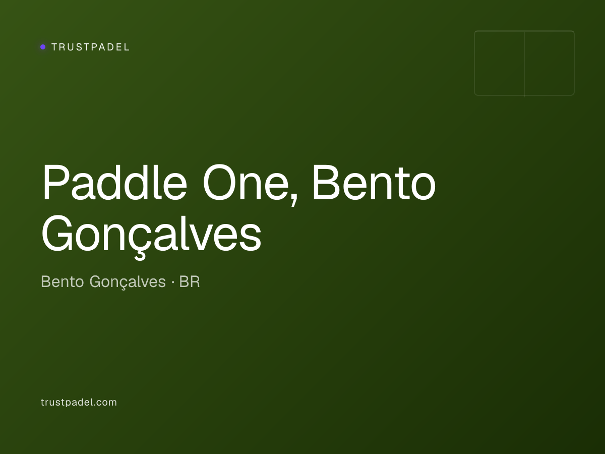 Paddle One, Bento Gonçalves padel club