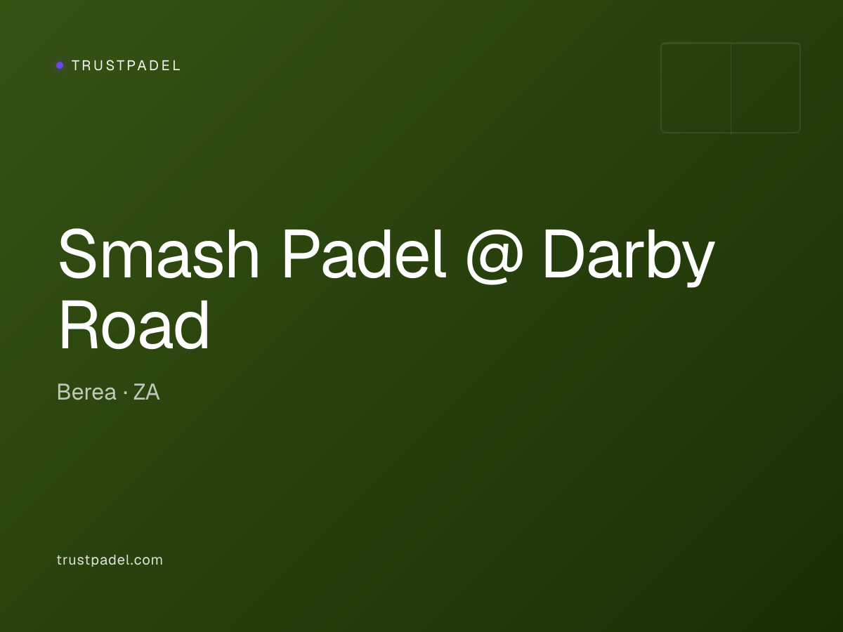 Smash Padel @ Darby Road padel club