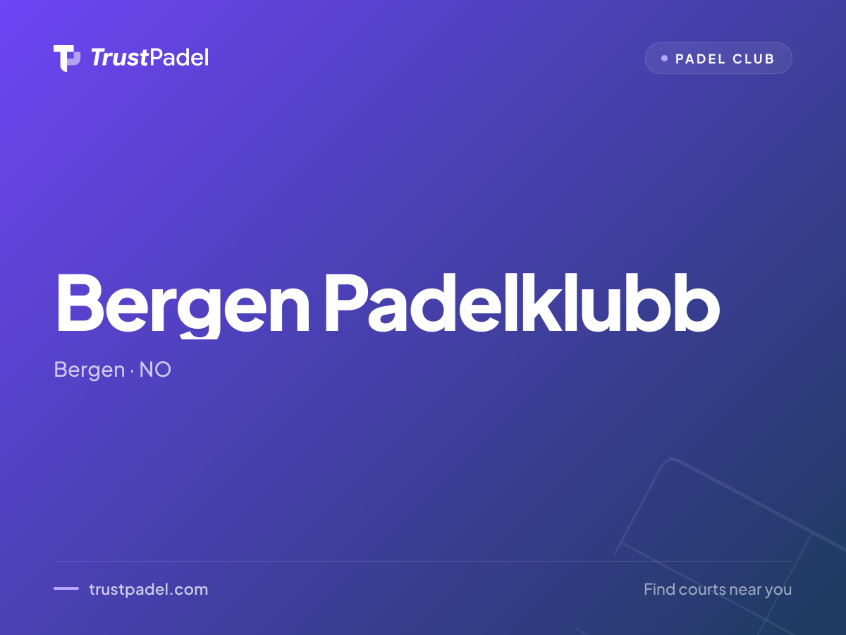 Bergen Padelklubb padel club