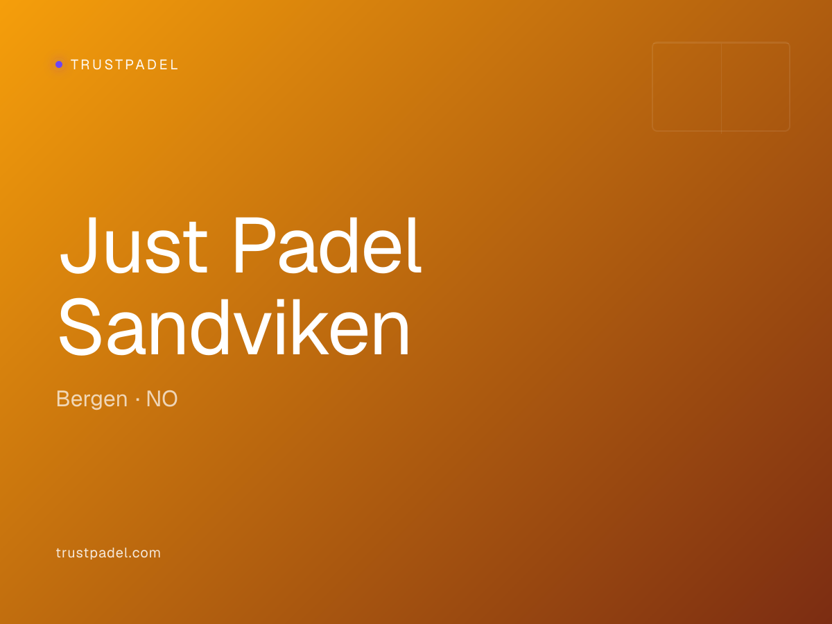 Just Padel Sandviken padel club