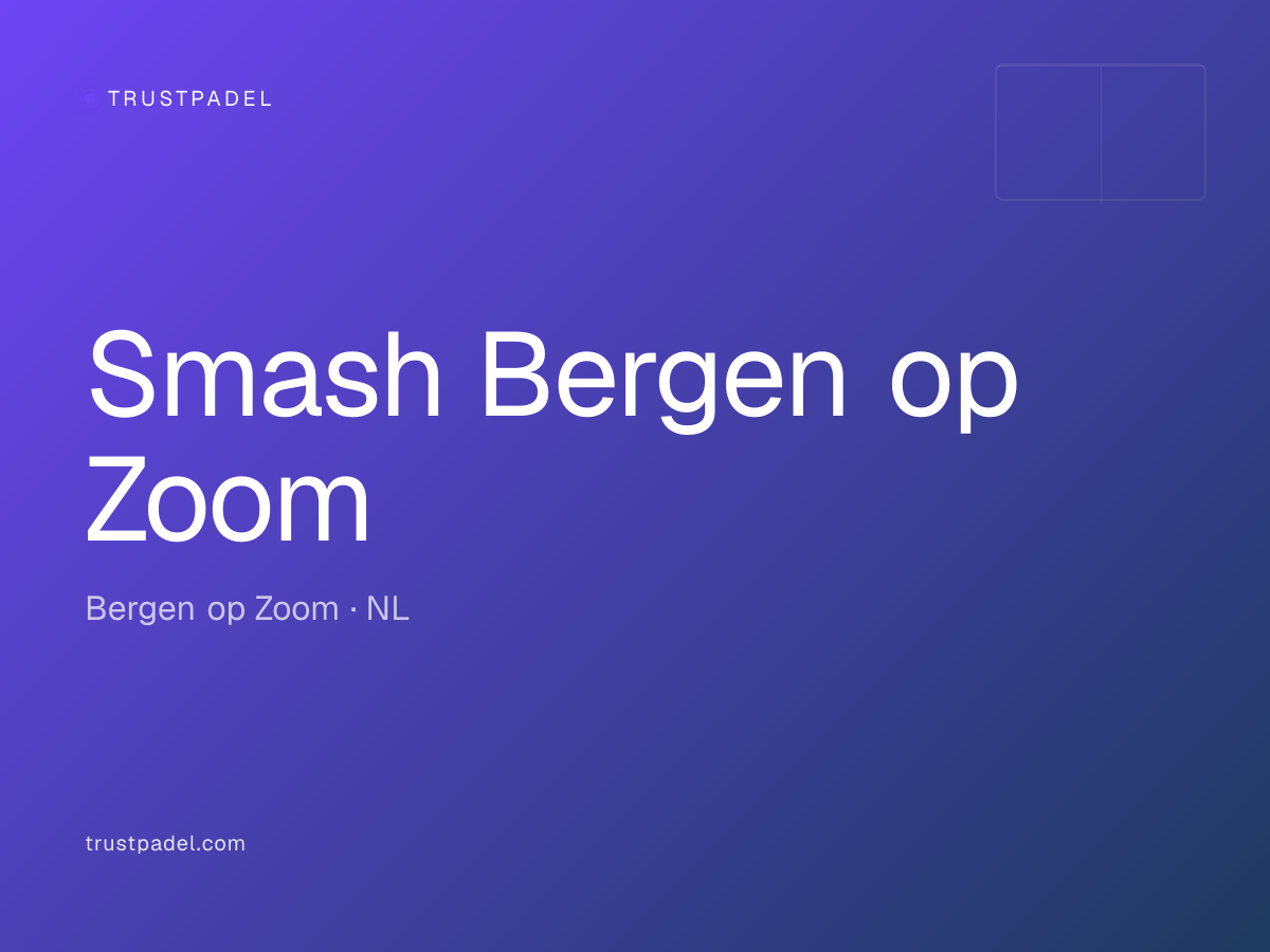 Smash Bergen op Zoom padel club