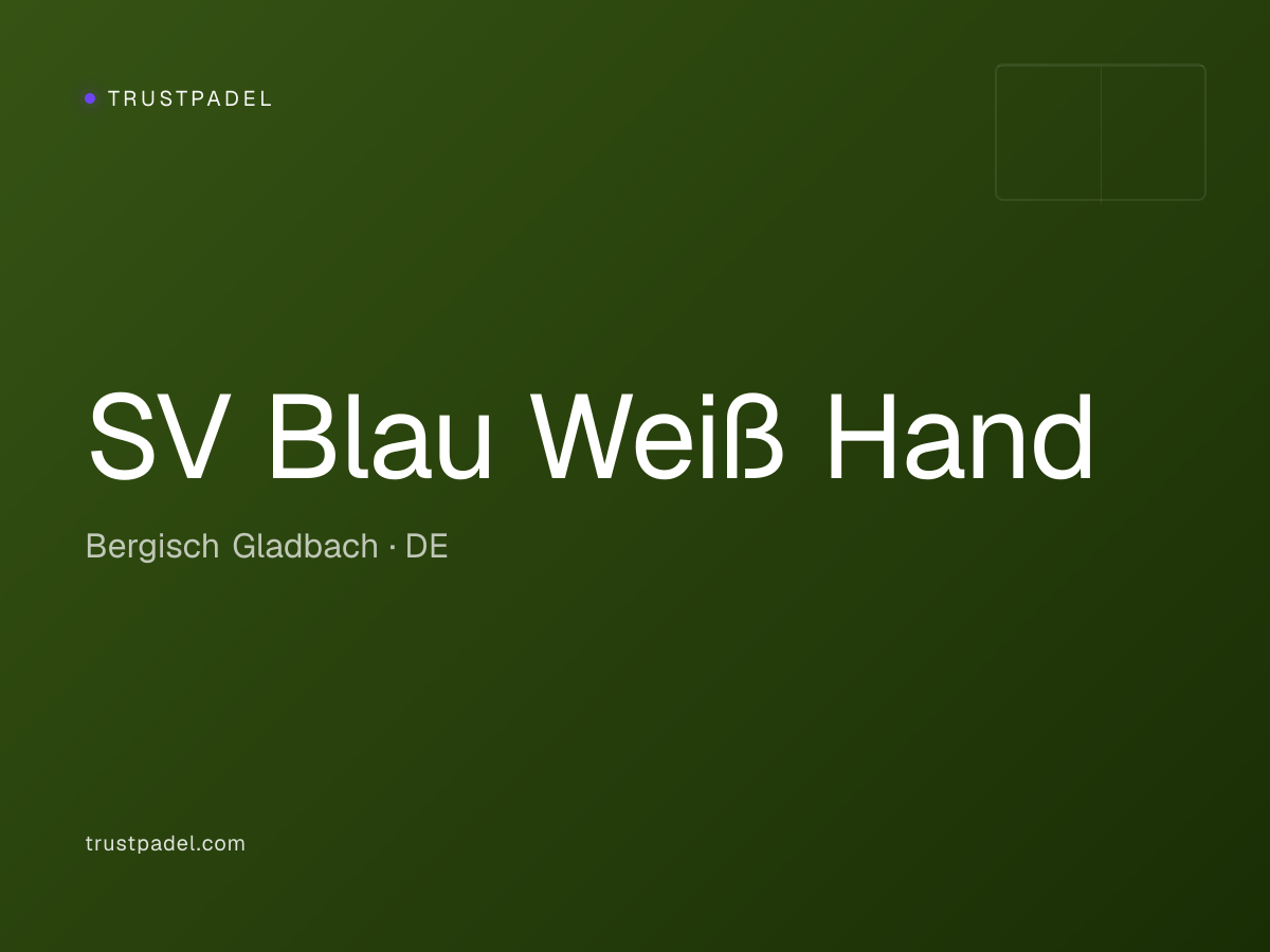 SV Blau Weiß Hand padel club