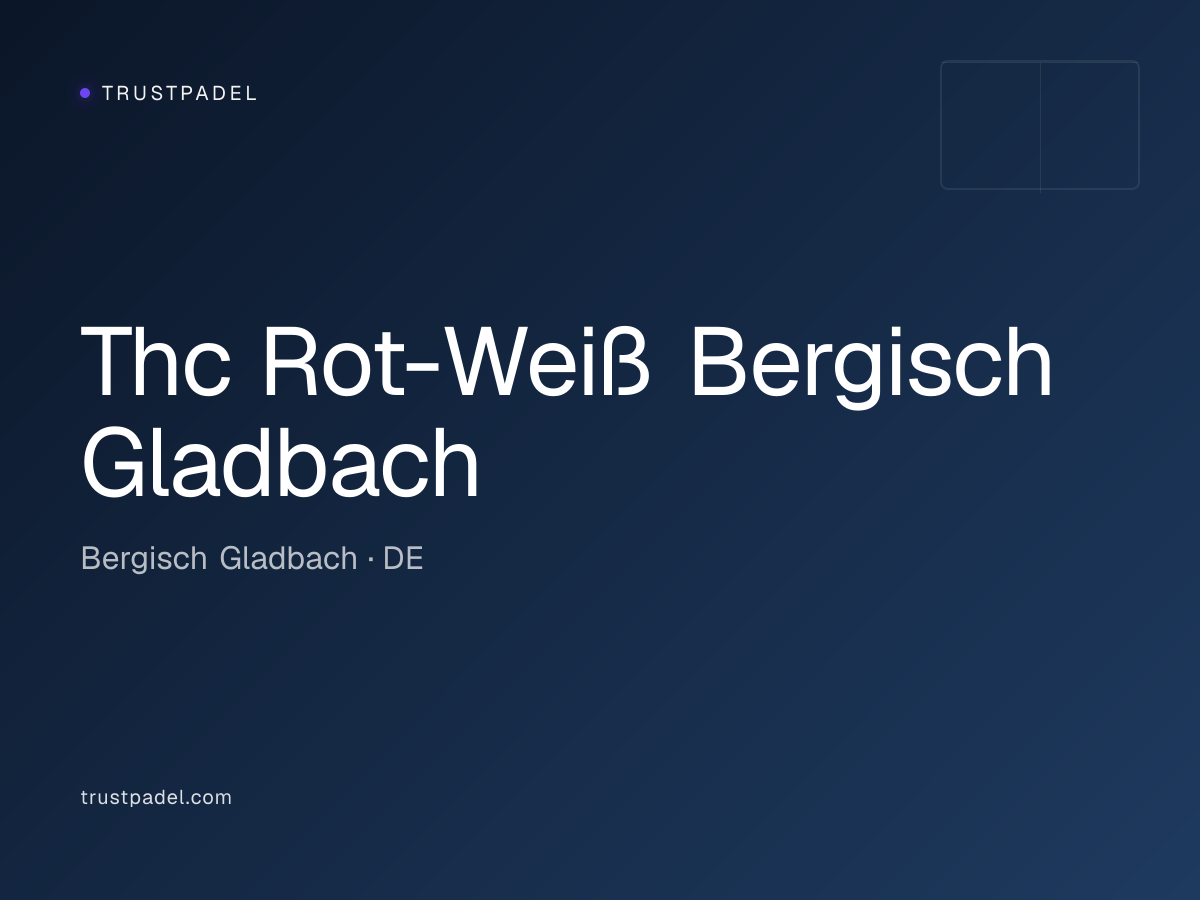 Thc Rot-Weiß Bergisch Gladbach padel club