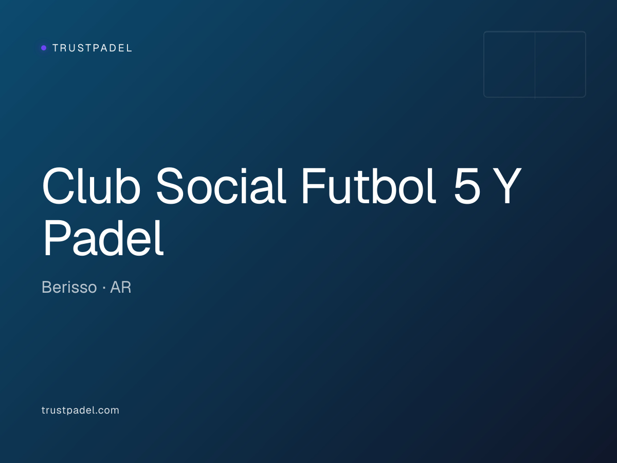Club Social Futbol 5 Y Padel padel club