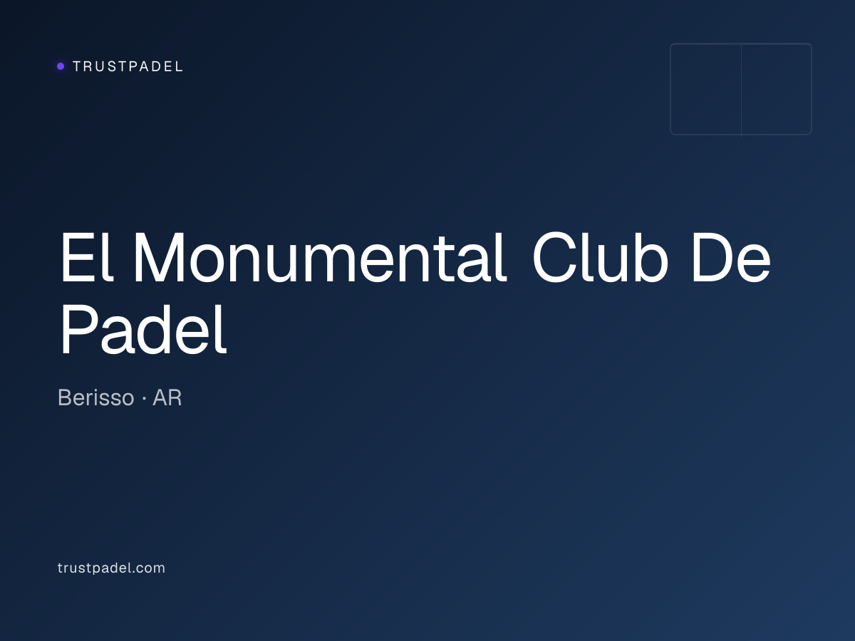 El Monumental Club De Padel padel club