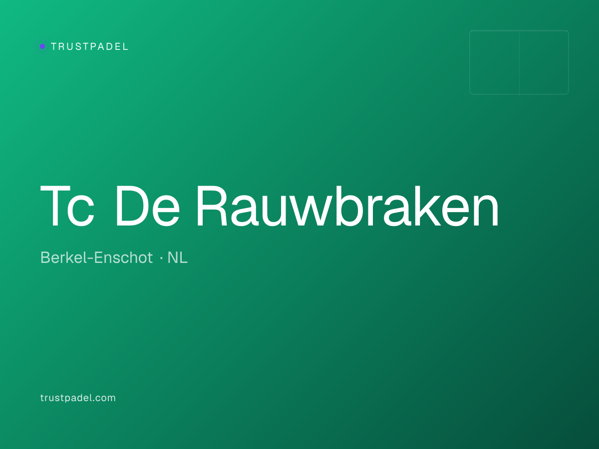 Tc De Rauwbraken padel club