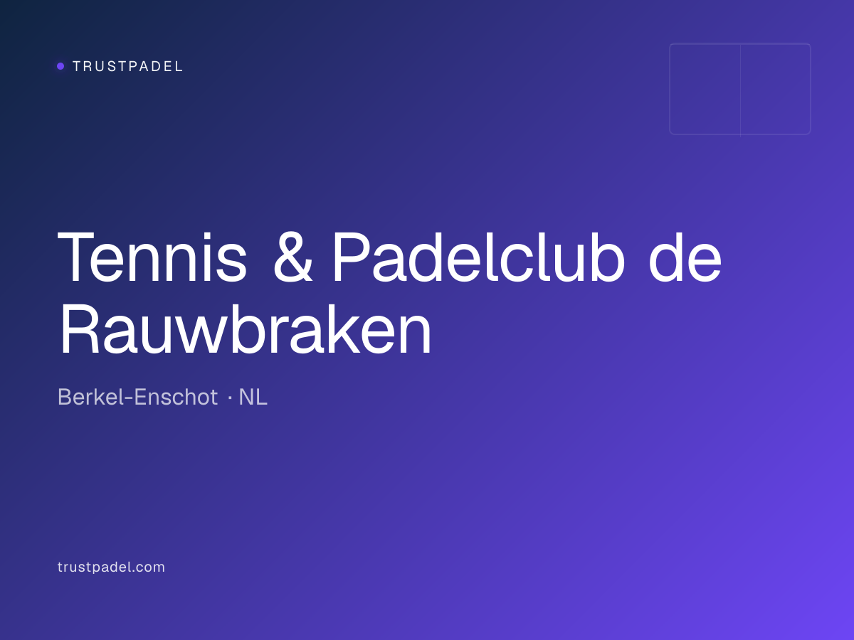 Tennis & Padelclub de Rauwbraken padel club