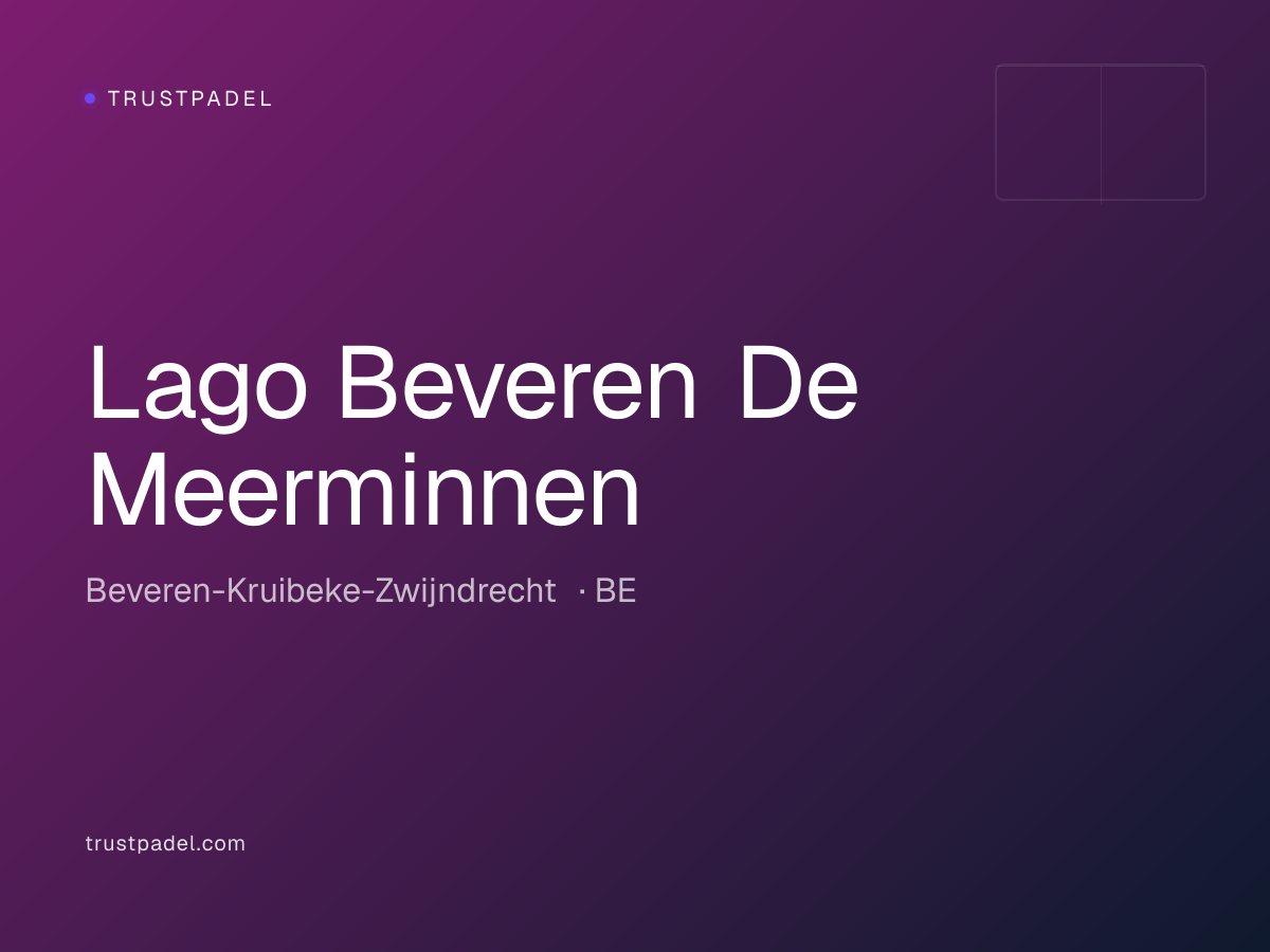 Lago Beveren De Meerminnen padel club