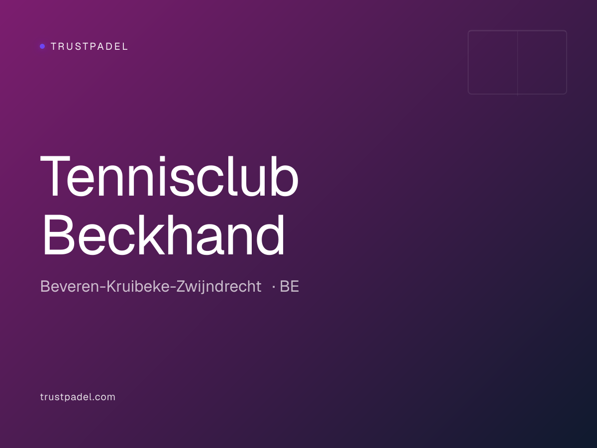 Tennisclub Beckhand padel club