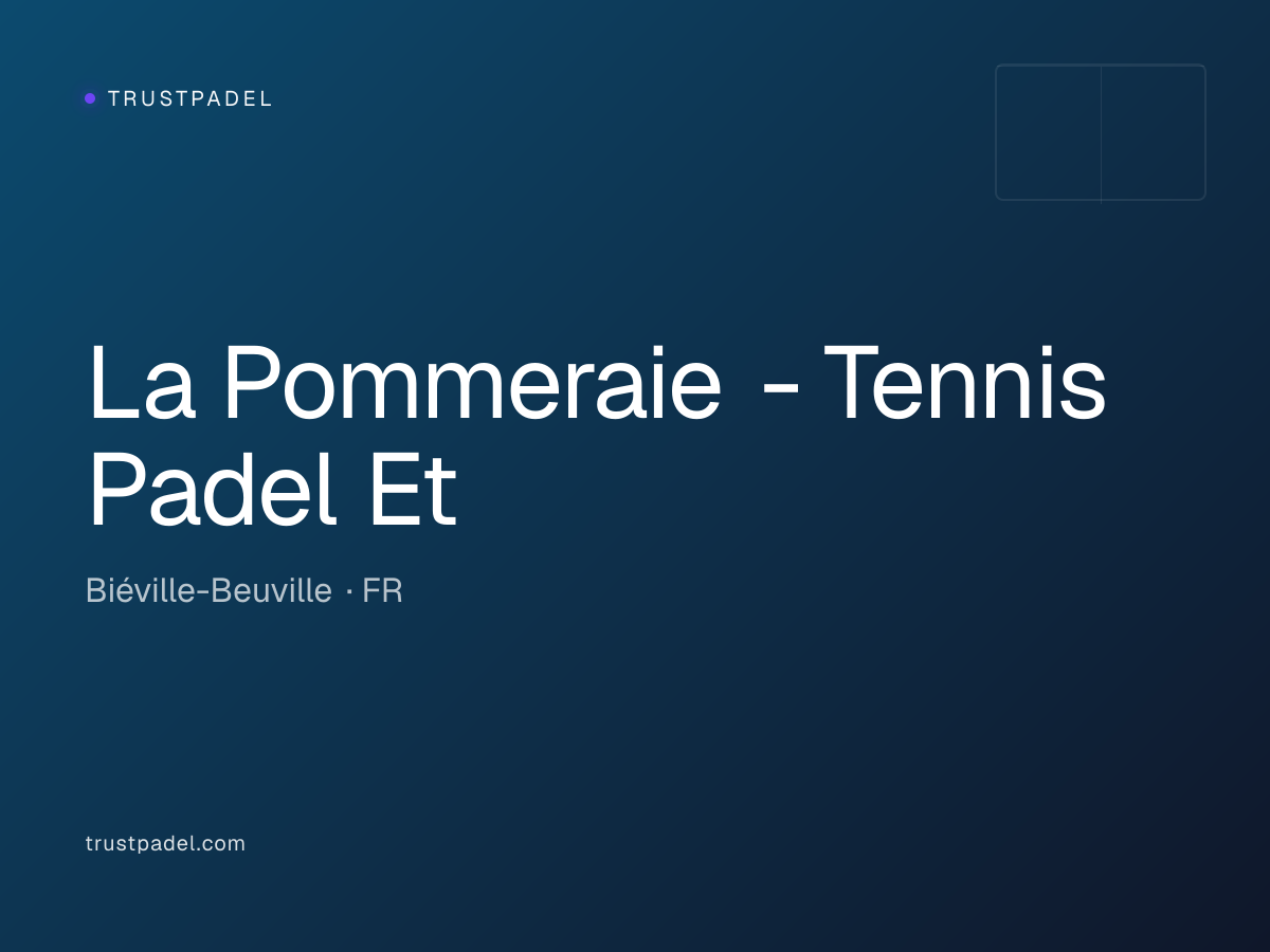 La Pommeraie - Tennis Padel Et padel club