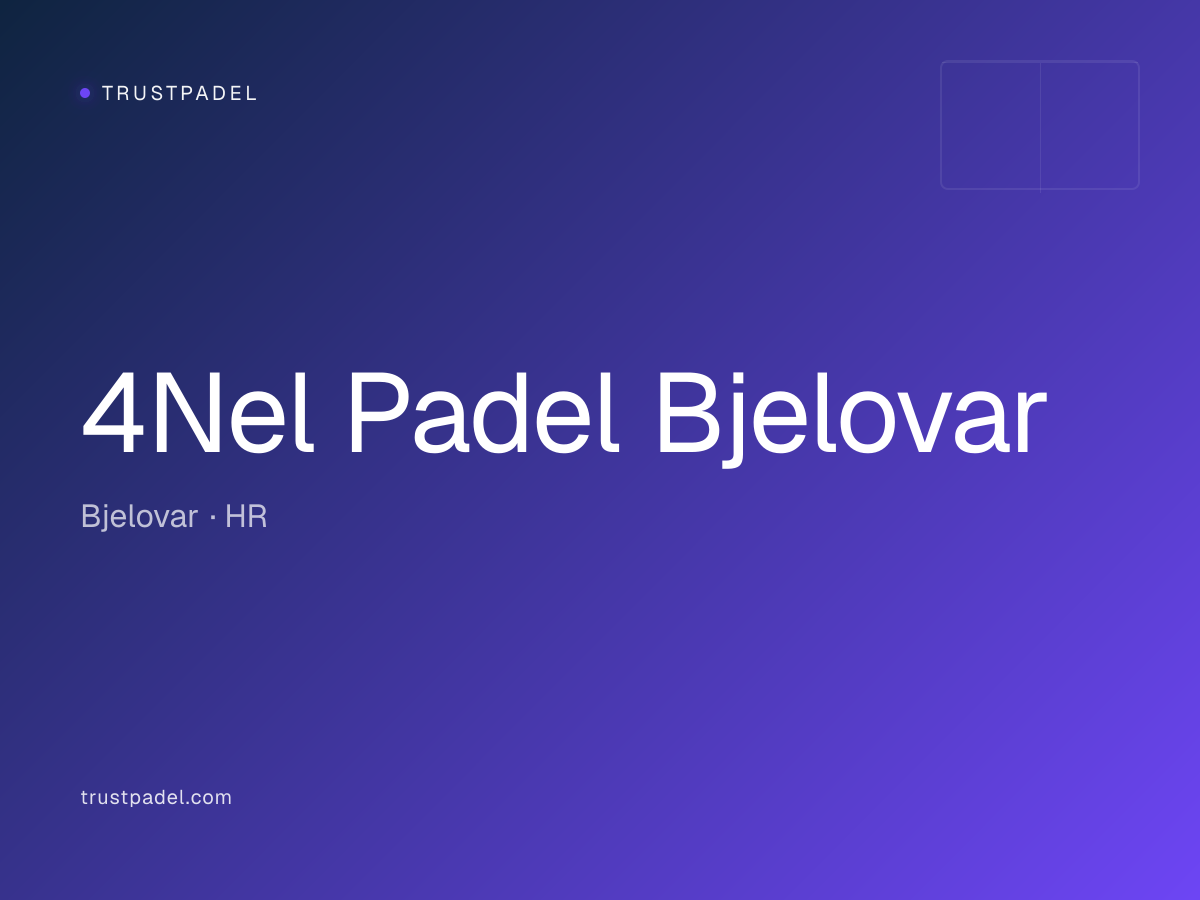 4Nel Padel Bjelovar padel club