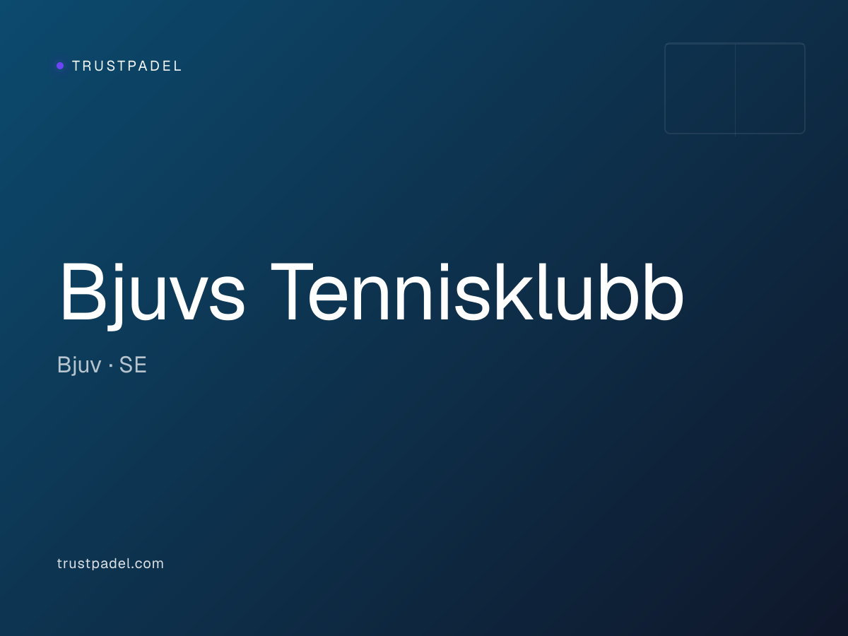 Bjuvs Tennisklubb padel club