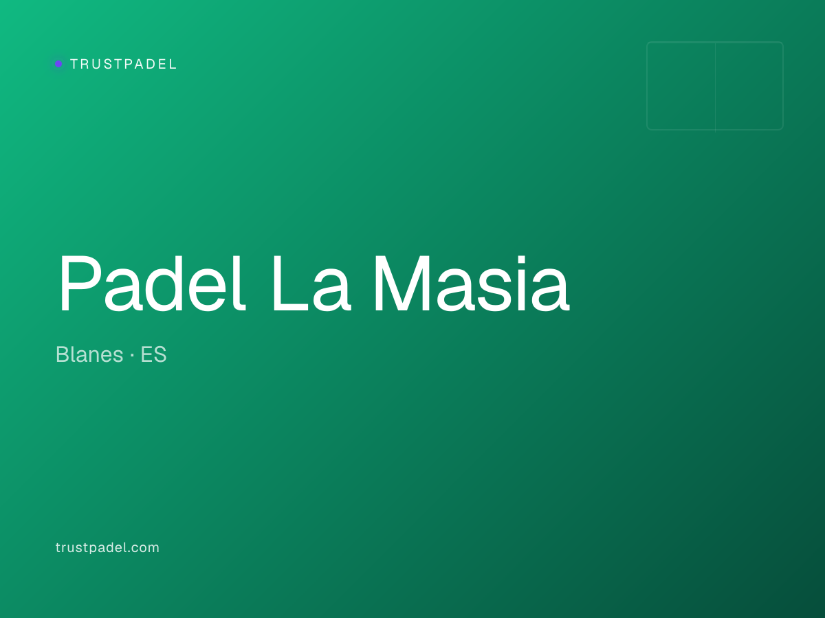 Padel La Masia padel club