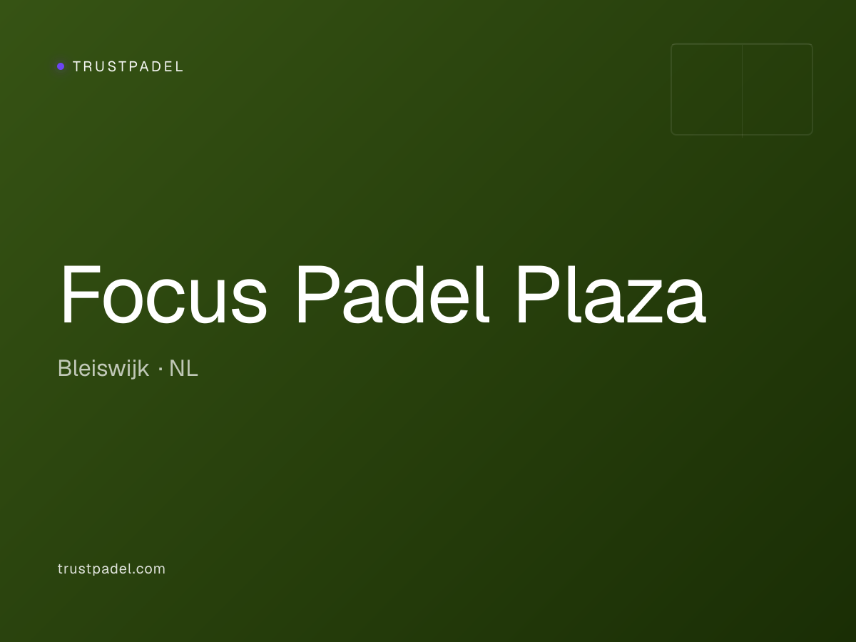 Focus Padel Plaza padel club
