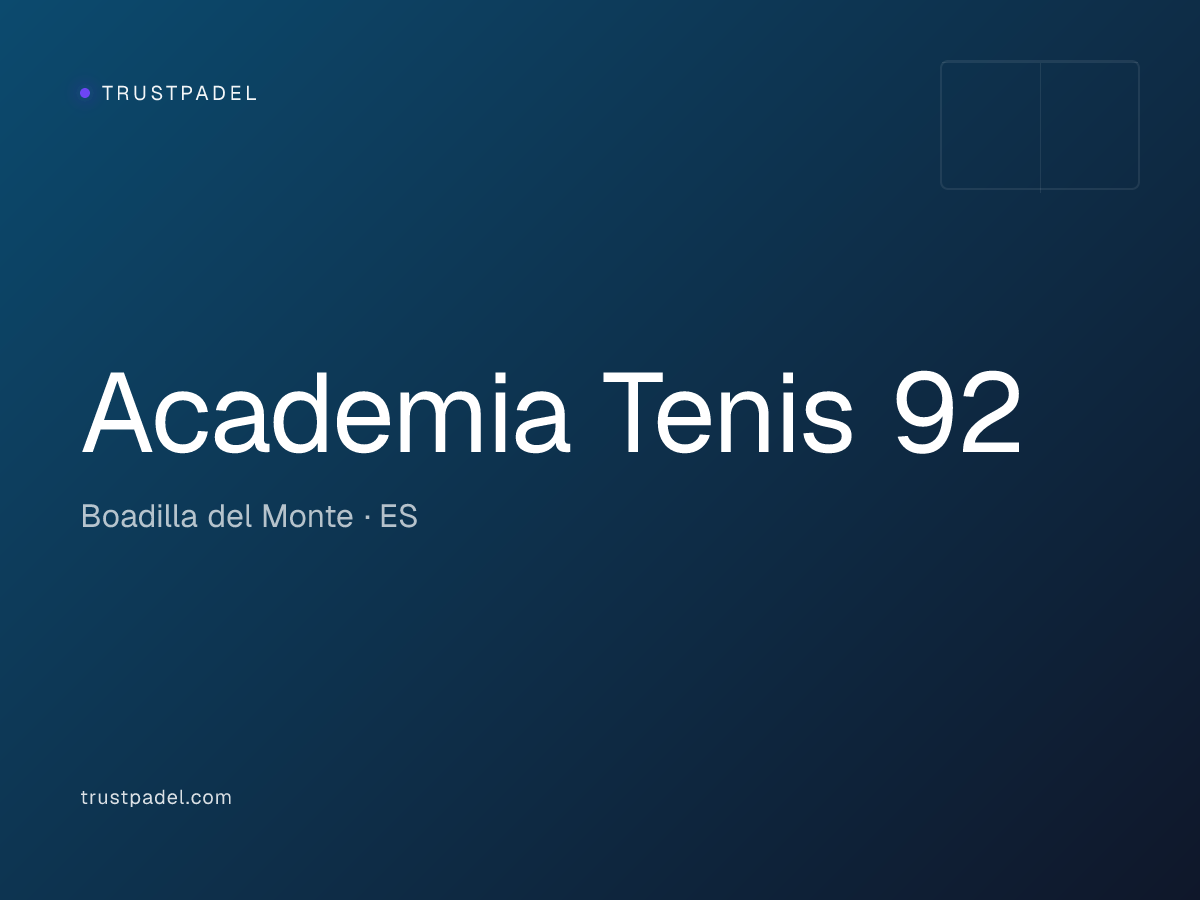 Academia Tenis 92 padel club