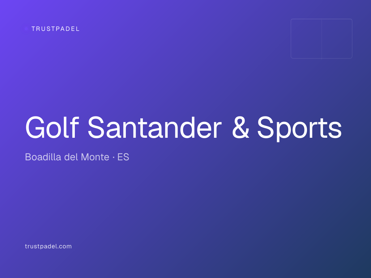 Golf Santander & Sports padel club