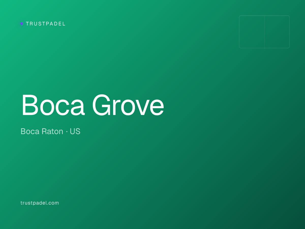 Boca Grove padel club