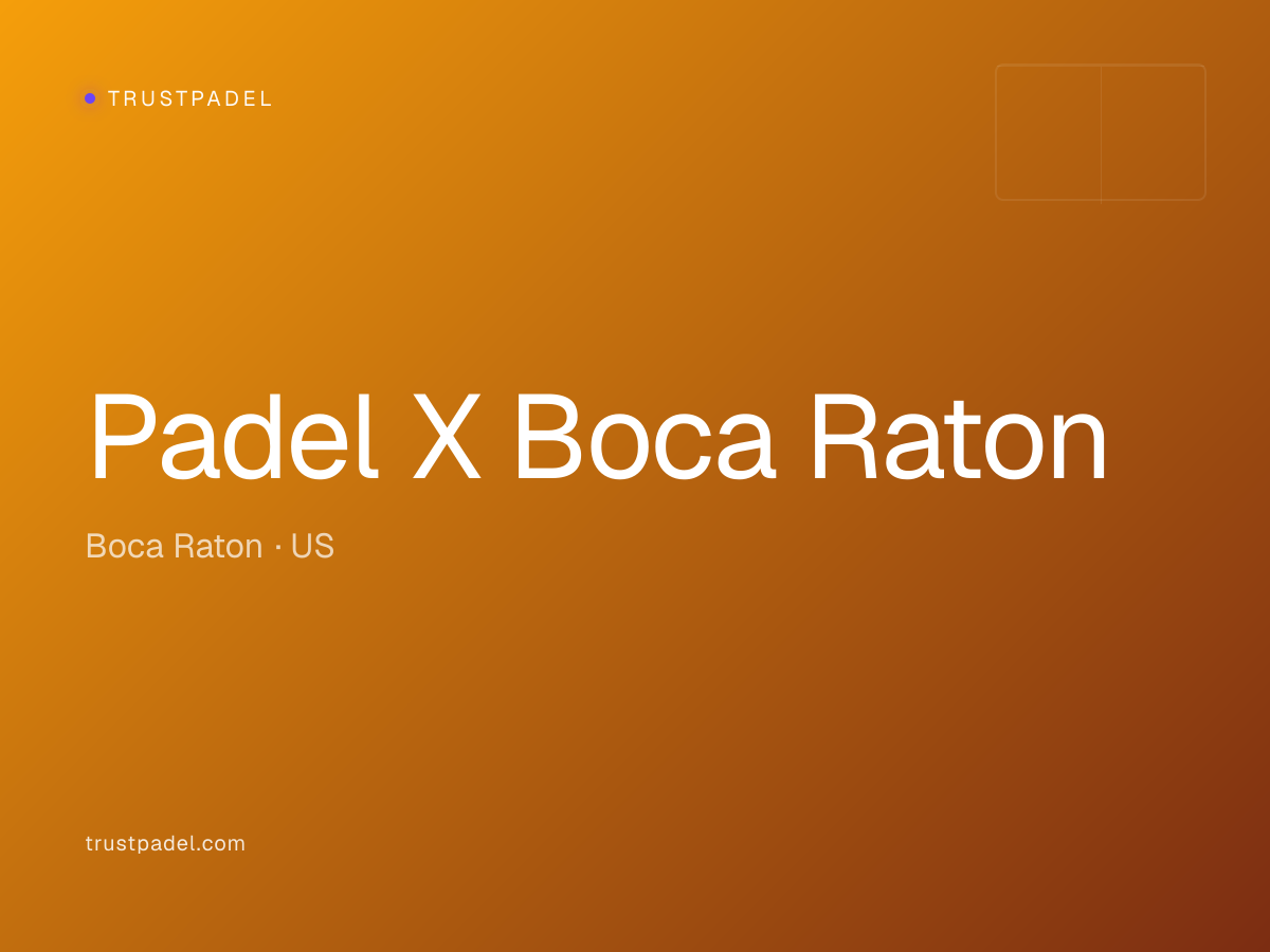 Padel X Boca Raton padel club