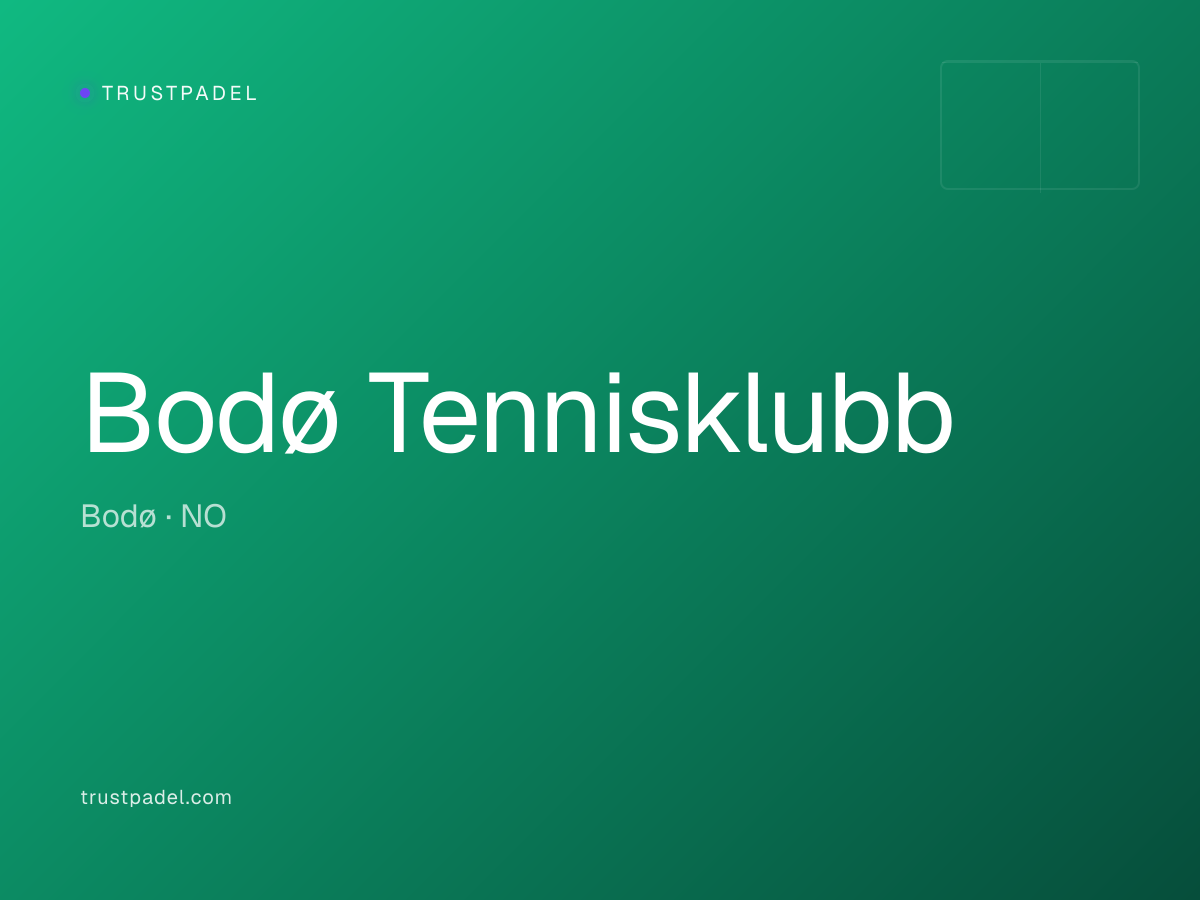 Bodø Tennisklubb padel club