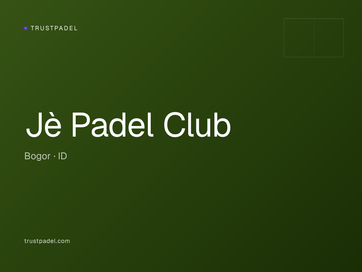 Jè Padel Club padel club