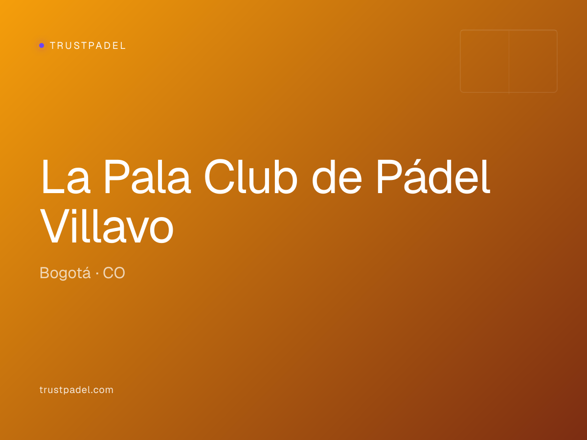 La Pala Club de Pádel Villavo padel club