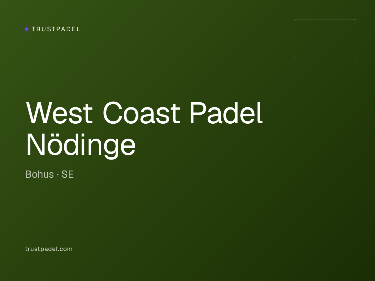 West Coast Padel Nödinge padel club