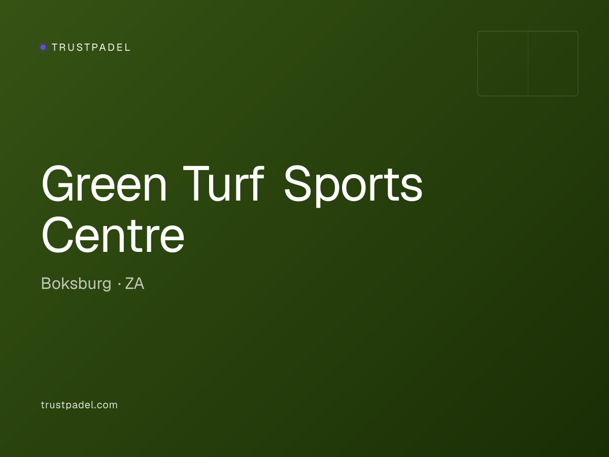 Green Turf Sports Centre padel club