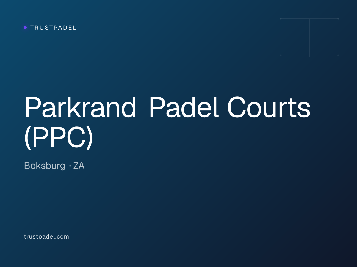Parkrand Padel Courts (PPC) padel club