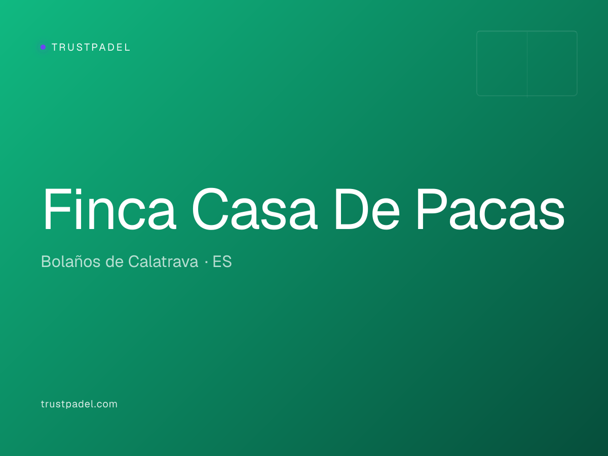 Finca Casa De Pacas padel club