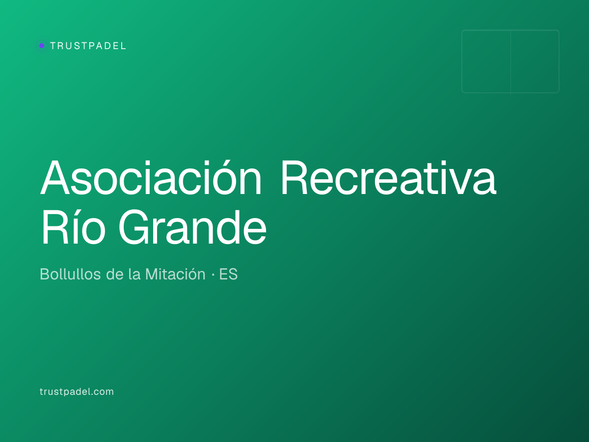 Asociación Recreativa Río Grande padel club