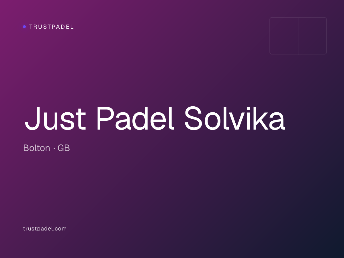 Just Padel Solvika padel club