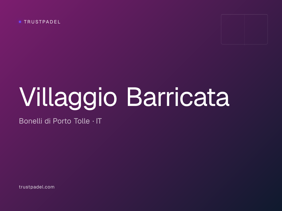 Villaggio Barricata padel club