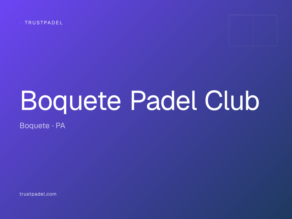Boquete Padel Club padel club