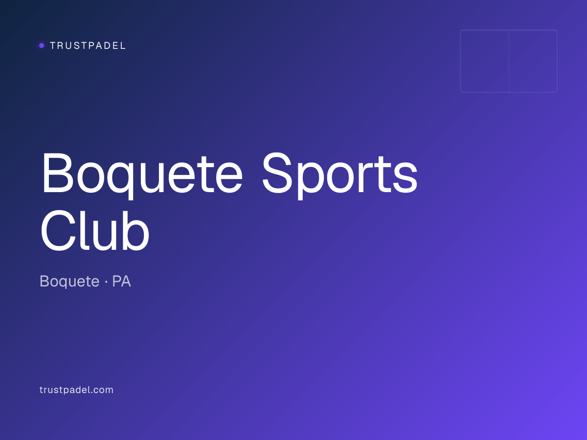 Boquete Sports Club padel club