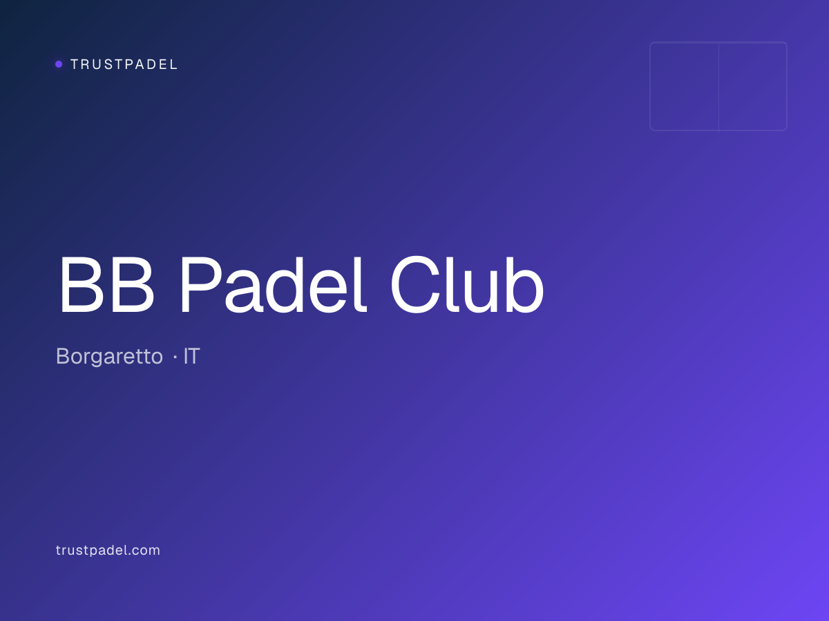BB Padel Club padel club