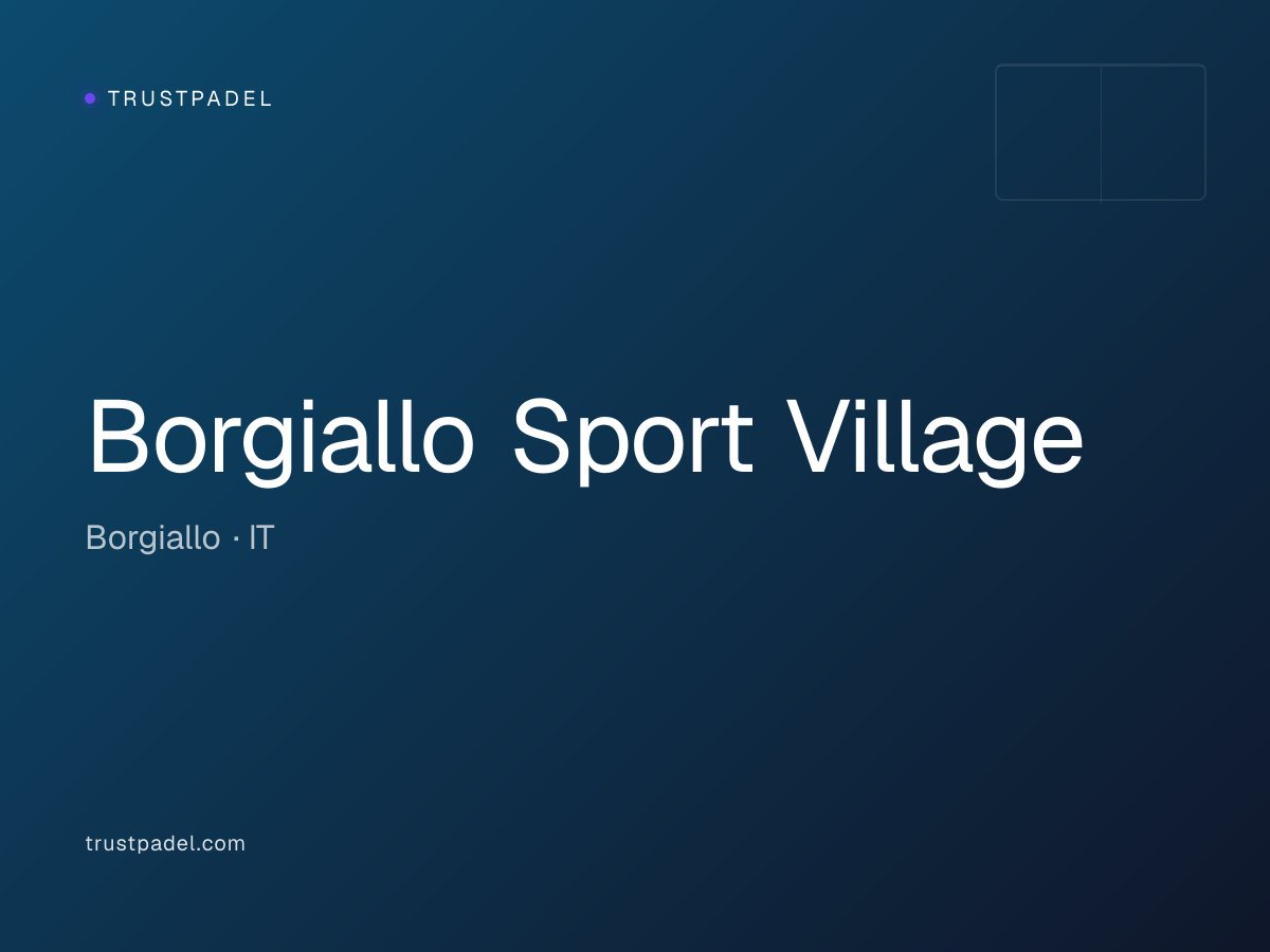Borgiallo Sport Village padel club