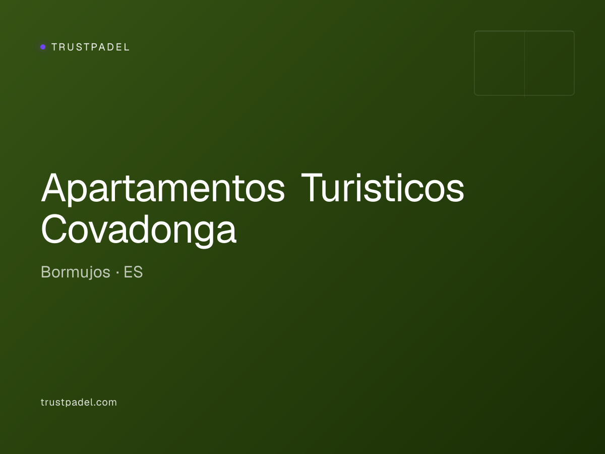 Apartamentos Turisticos Covadonga padel club